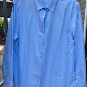 Chic Light Blue Women's Blouse
